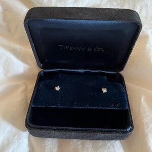 Tiffany & Co. Diamond Stud Earrings with original box